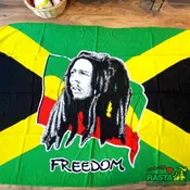 Long Bob Marley Freedom Sarong Beach Pareo
