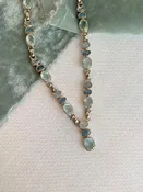All the Shades of Aquamarine Silver Necklace