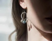 Briolette Horseshoe Earring