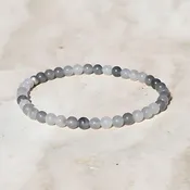 "Amplify" Cloudy Quartz Crystal Delicate Bracelet
