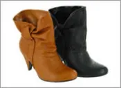 Boots in Tan and Black