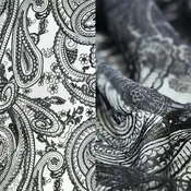 Black Paisley Lace