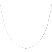 1/4 ctw Round Lab Grown Diamond Bezel Set Solitaire Pendant