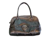 Gucci Black Leather Reins Hobo Purse