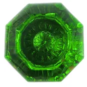 Antique Green Glass Doorknob
