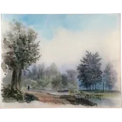 19c. French Watercolor #2 Tray