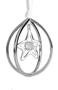 Star Charm Ornament with Austrian Crystal