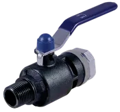 1-1/2" (40mm) x 1-1/4" MNPT Ball Valve - UnipipeVAC
