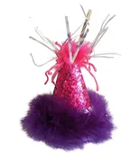 Dog Party Hat (Purple & Pink)