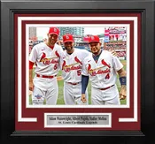 Adam Wainwright, Albert Pujols, & Yadier Molina St. Louis Cardinals 8" x 10" Framed Baseball Photo