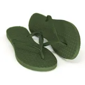 Women's Sustainable Flip Flops Army Green with Army Green Straps