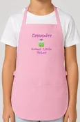 Embroidered Personalized Sweet Little Baker with Name Kids Apron