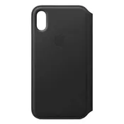 Apple Leather Folio (for iPhone X) - Black (Renewed) - Reconditioned