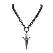 0.72 Carat Diamond Sword Necklace