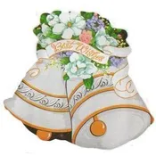 25 in. Wedding Bells Mylar Balloon