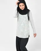 American Crepe and Jersey Top #