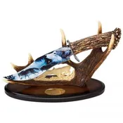 12-1/2″ Decorative Wolf Fixed Blade Knife