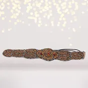 Amber Gemstone Tribal Beaded Headband