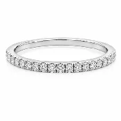 0.15 CT TW. Micro-Pavé Diamond Wedding Band