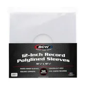 12-Inch Record Paper Inner Sleeve-Polylined (50 sleeves)