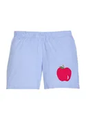 Applique Basic Shorts - Apple