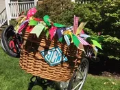 SALE   Monogrammed Bike Basket — MOSTLY MONOGRAMS