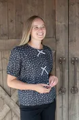 ADELINE BOW DETAIL FLORAL BLOUSE