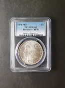 1878 $1 Morgan Silver Dollar PCGS MS63