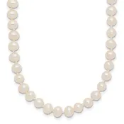 14k 4-5mm White Near-Round Freshwater Cultured Pearl 20 inch Necklace