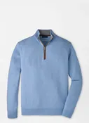 Artisan Crafted Cashmere Flex Quarter-Zip In Blue Frost