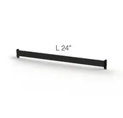24″ Hanging Rail For Hooks & Accessories | Vertik Component, Chic Black