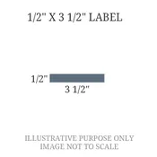 1/2" x 3 1/2" Engraved Label