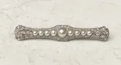 Vintage Pearl and Diamond Brooch — Wooldridge Jewelers