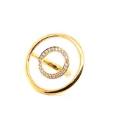 Circular Yellow Gold Ring