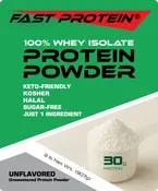 Unflavored Whey Isolate - Unflavored Protein Powder - Kosher, Halal Protein Powder, for Muscle Gain, Better Nutrition - rBST free - Pure Whey Protein - 30 Servings - 2LB from Wisconsin. Build Muscle