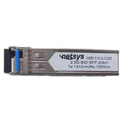 2.488Gbps SFP Bi-Directional Transceiver, 20KM, Tx1310nm/Rx1550nm, Single Mode - NSB1315-3LCD25