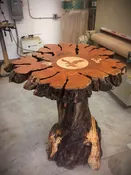 Cherry Burl - High Table - Wildlife Inlays