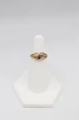 14Karat Yellow Gold Natural Diamond and Ruby Ring