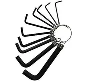 10 pc Hex Key Wrench Set SAE