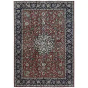 10'10"x15'4" Brown Vintage Zoroastrian Mesheed Wool Hand Knotted XL Rug 2547