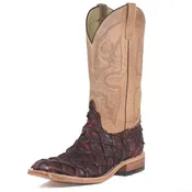 ANDERSON BEAN 324111 MEN'S BLACK CHERRY BIG BASS COWBOY BOOT WITH 13" TAN SINSATION TOP