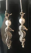 Hand Made One of a Kind Jewelry - Sea Horse Earrings #5
