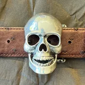 3-D Skull Buckle