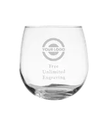 16.75 oz Custom Engraved Stemless Red Wine Glass