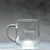 10oz Glass Coffee Mug
