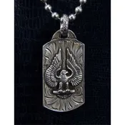 Eagle Dog Tag Pendant