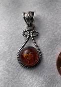 Amber Double Swirl Textured