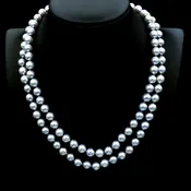 “Blue” Akoya Pearl Necklace