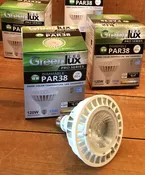 GreenLux 18w Dimmable LED Par38 Warm White Waterproof Light Bulb