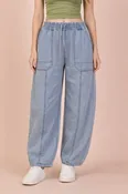Cassidy Mineral Washed Barrel Pants